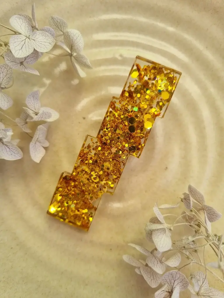 Pince à cheveux à paillettes