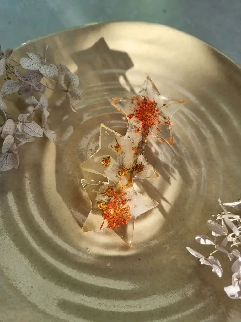 Pince fleur transparent