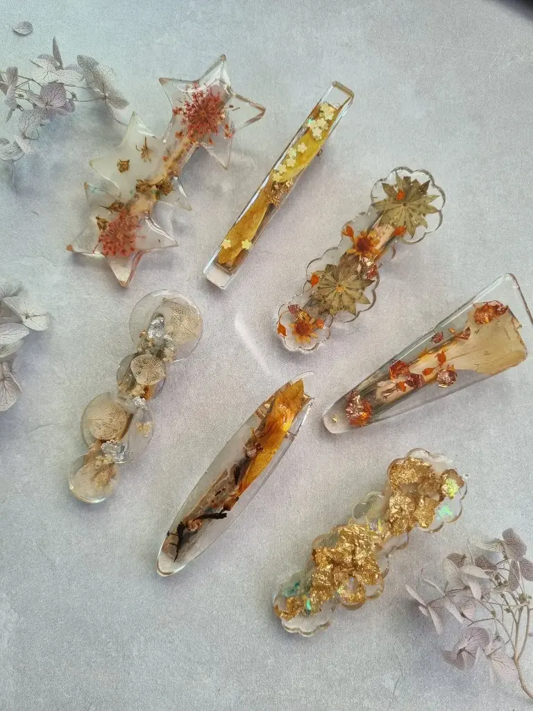 Pince fleur transparent (Rose ovale)