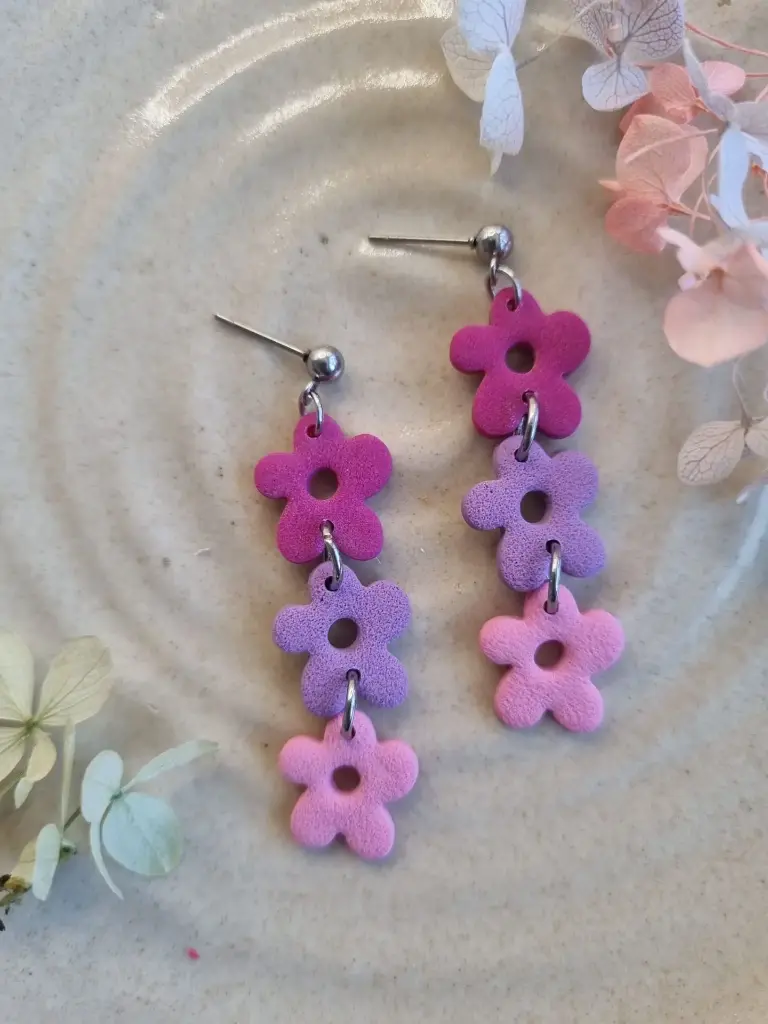 Three Flowers (Silver)