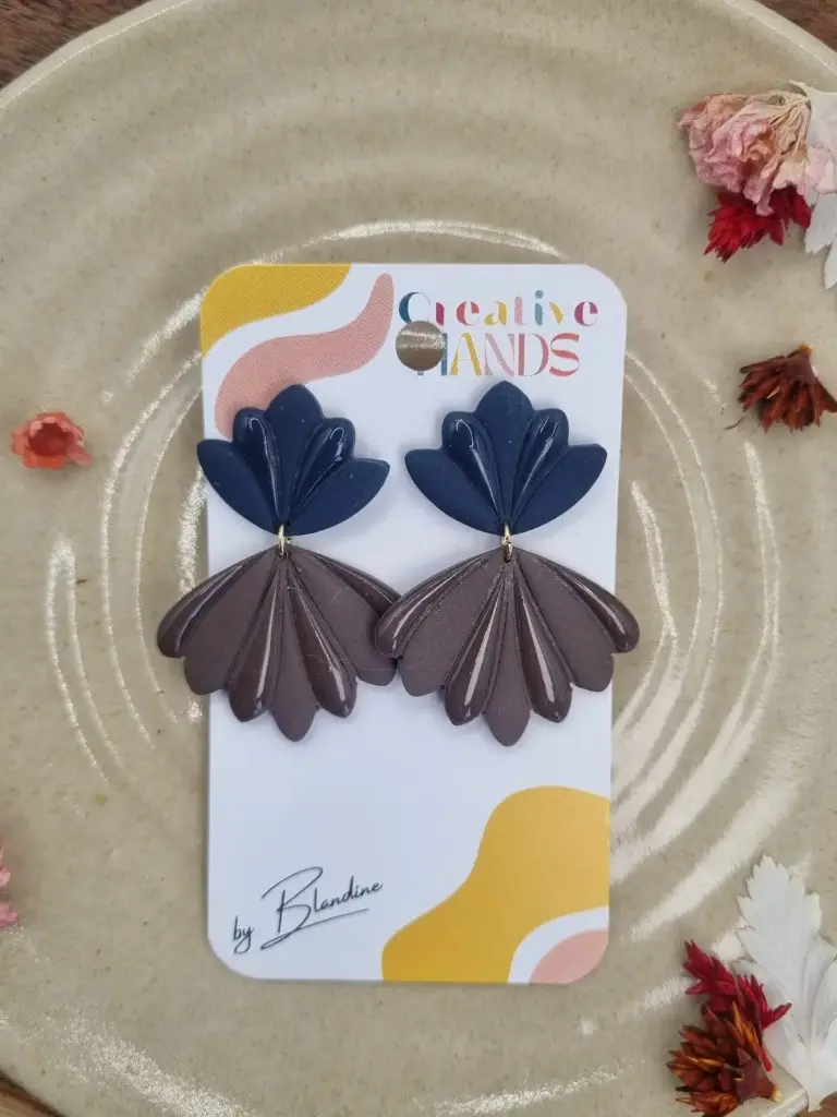 Shelly (Bleu et Taupe)